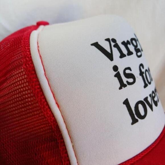 Vintage Virginia Is For Lovers Trucker Hat White Red - Picture 7 of 8